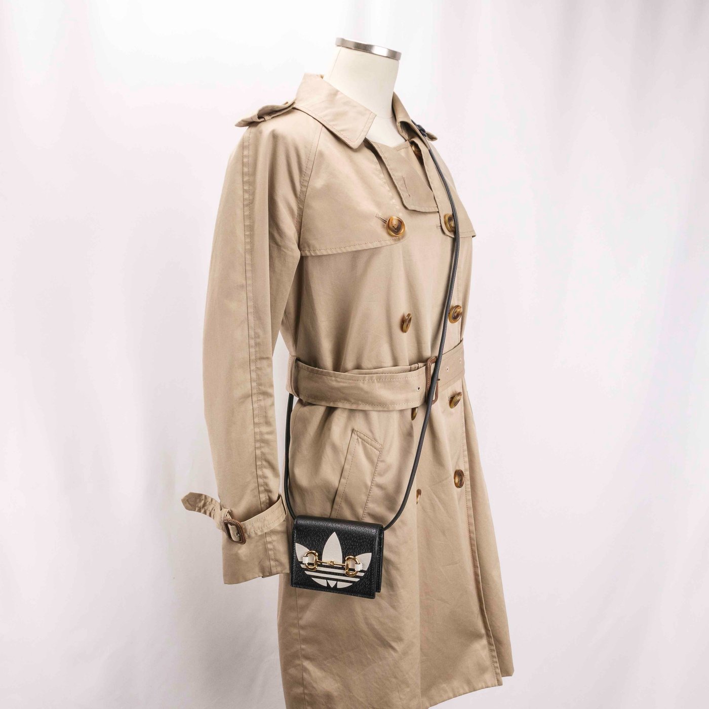 Authentic Gucci x Adidas Card Case 2 way mini purse with Horsebit