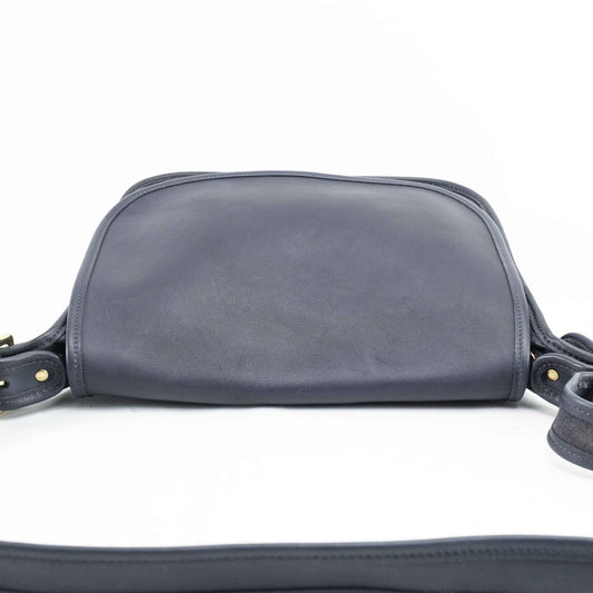 COACH Glove-Tanned Leather Legacy Courier Bag Navy No. K1D-9951