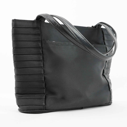 Valentino Garavani - Black Nylon & Leather Trimmed Tote Bag - Made in Italy