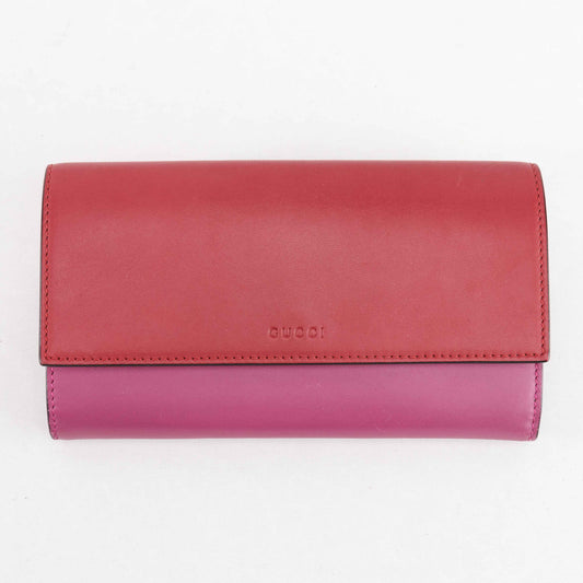 Gucci Bicolor Leather Continental Wallet