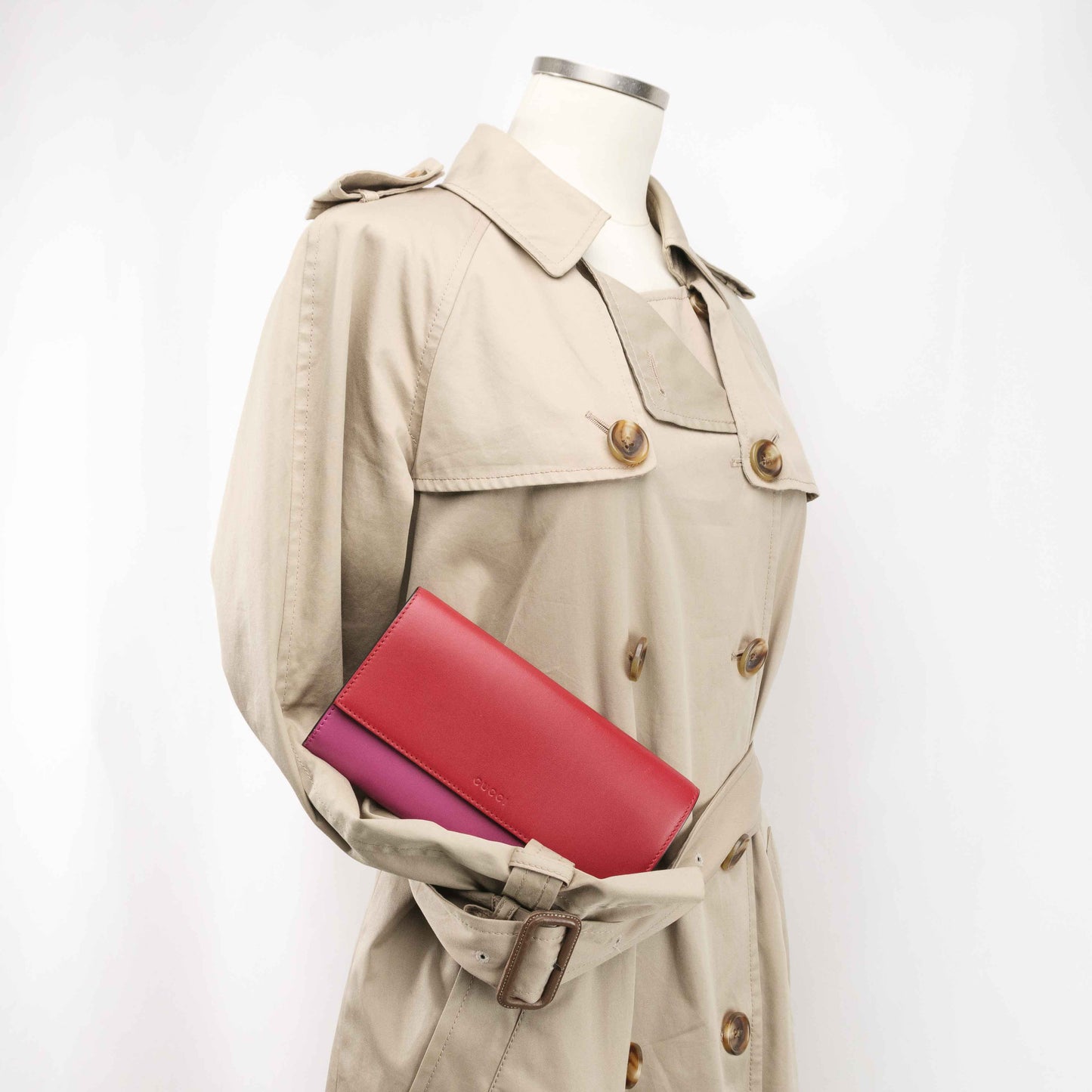 Gucci Bicolor Leather Continental Wallet