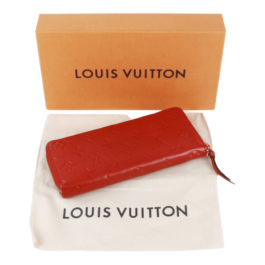 Authentic Louis Vuitton Monogram Empreinte Leather Zippy wallet