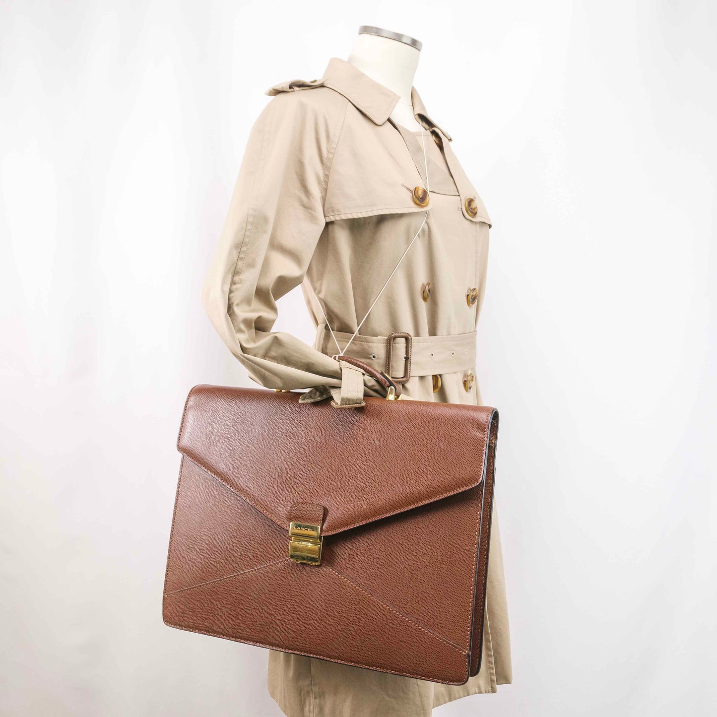 Authentic Lancel mens soft briefcase business bag