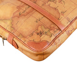 Authentic Alviero Martini Prima Classe world map soft briefcase