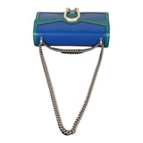 Authentic Gucci Limited Edition Green and Blue Dionysus Shoulder Bag