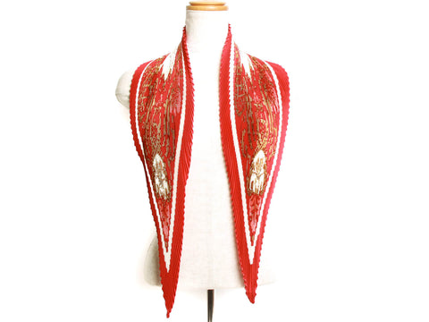 Authentic Hermes Multi-Color Pellier Silk Scarf