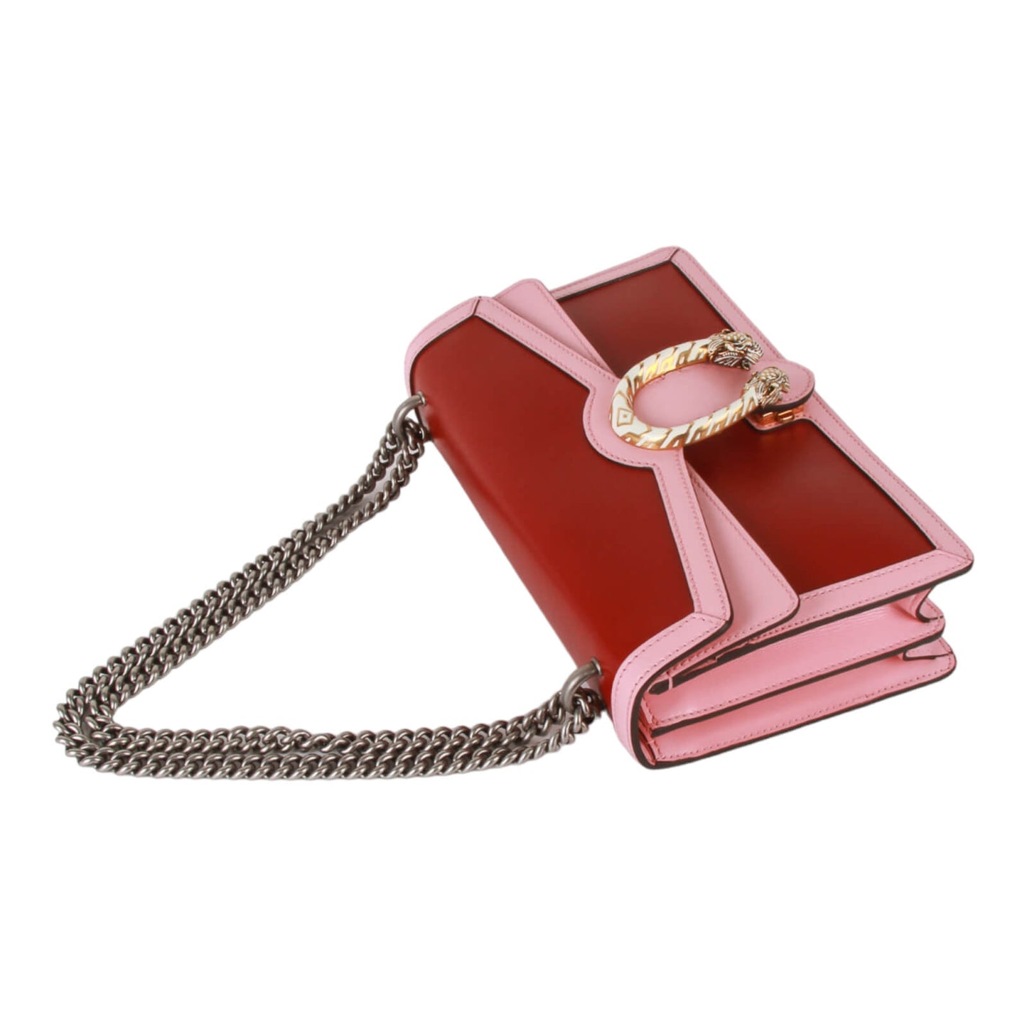 Authentic Gucci Azalea Calfskin Dionysus Cherry Red, Rose off white Shoulder Bag