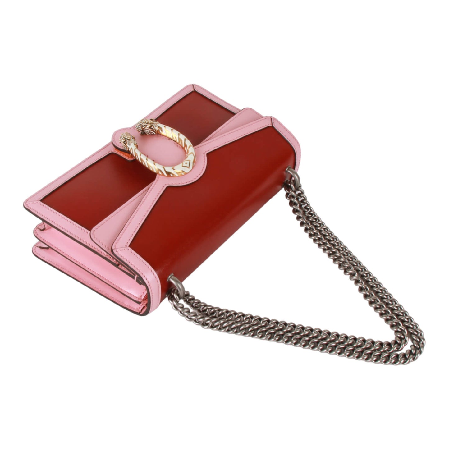 Authentic Gucci Azalea Calfskin Dionysus Cherry Red, Rose off white Shoulder Bag