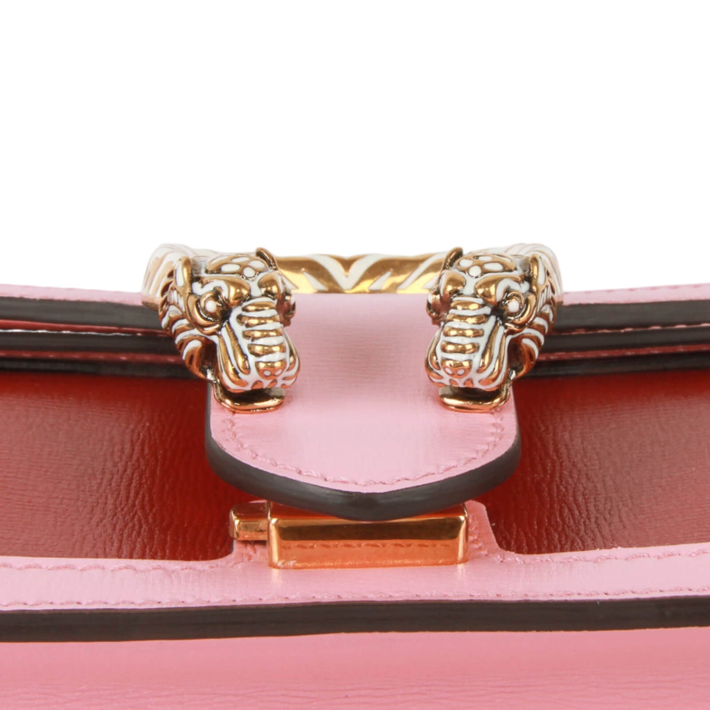 Authentic Gucci Azalea Calfskin Dionysus Cherry Red, Rose off white Shoulder Bag