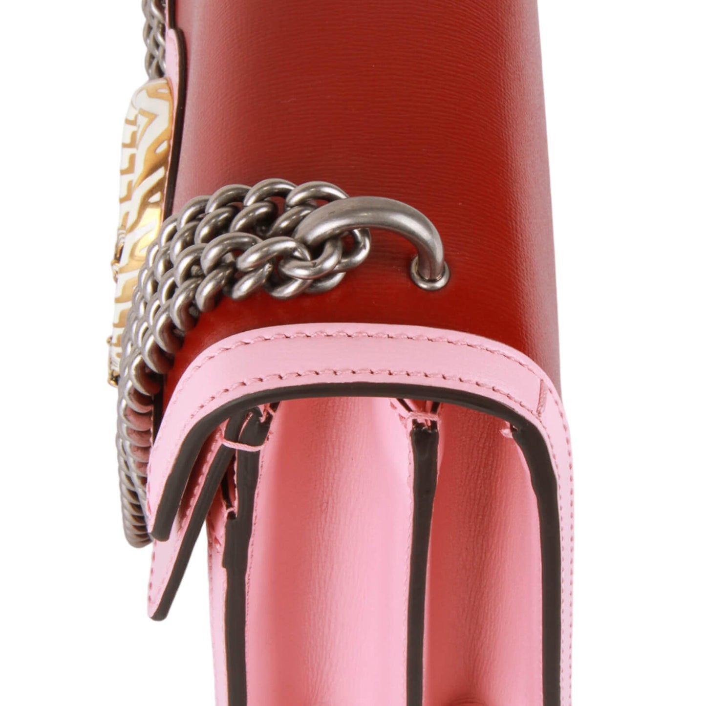 Authentic Gucci Azalea Calfskin Dionysus Cherry Red, Rose off white Shoulder Bag