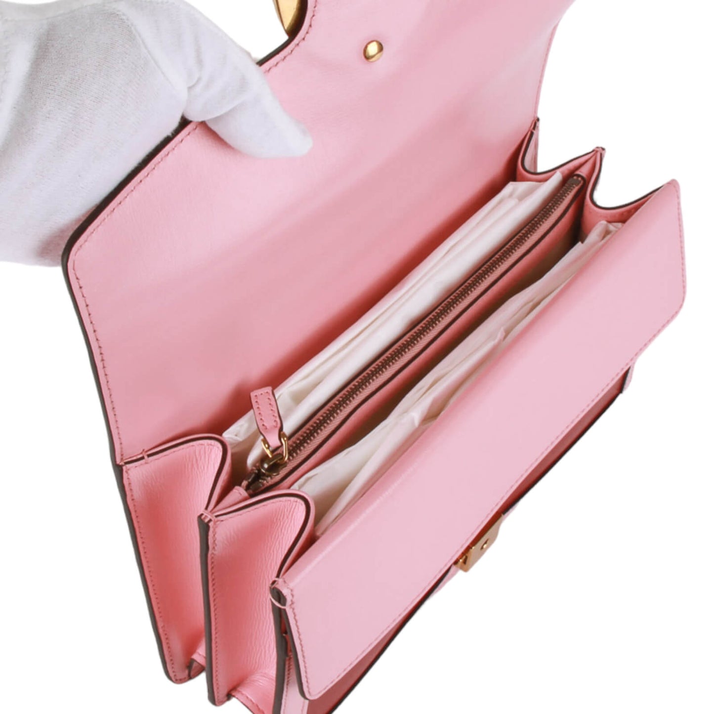 Authentic Gucci Azalea Calfskin Dionysus Cherry Red, Rose off white Shoulder Bag