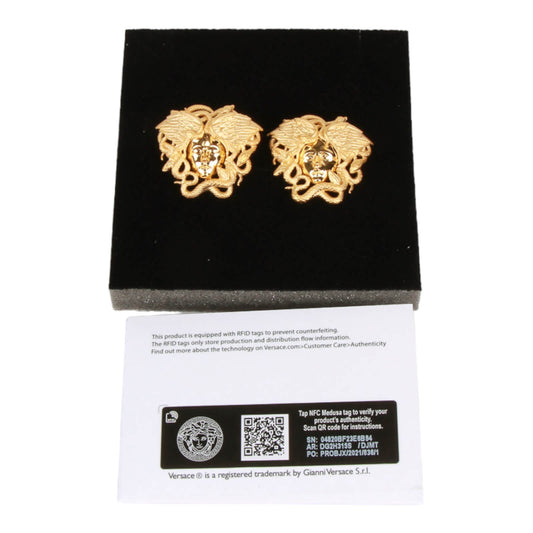 NEW Versace Medusa Snake wing Earrings