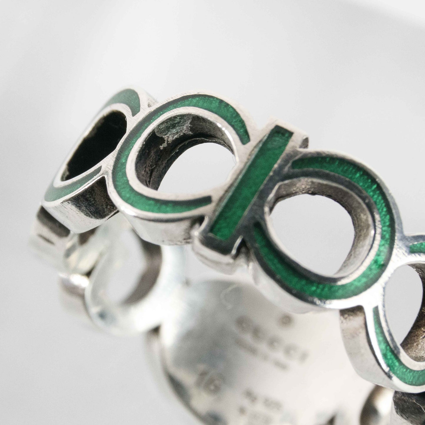Gucci - Ring - Interlocking G Silver Ring Gucci Band Silver