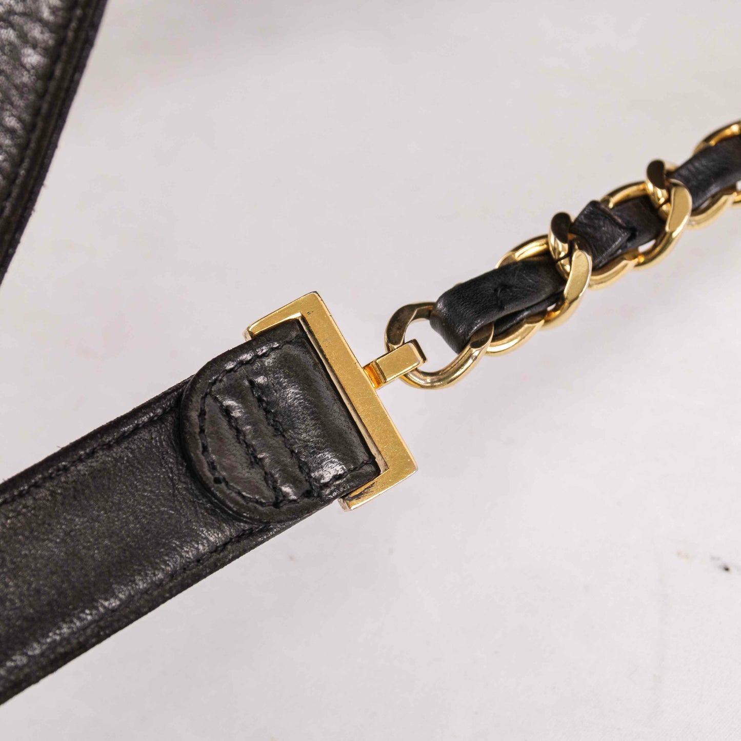 Authentic CHANEL  Lambskin Quilted Tassel Drawstring Backpack Black