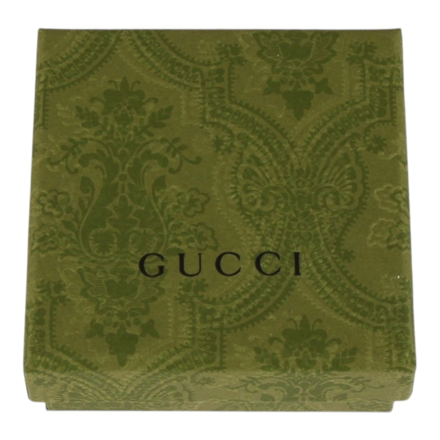 Authentic Gucci Sterling Silver Tag chain ring