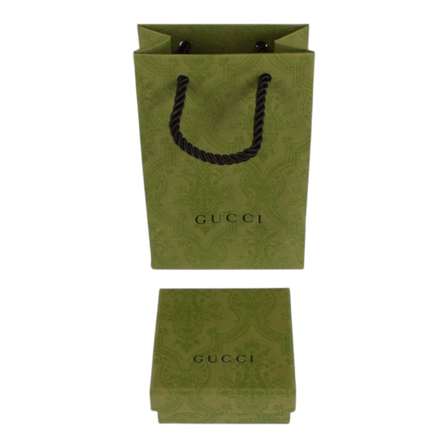 Authentic Gucci Lion Head Motif Crystal Ring In Silver