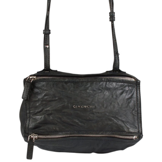 Authentic GIVENCHY Pandora Mini Leather Shoulder Bag In Black