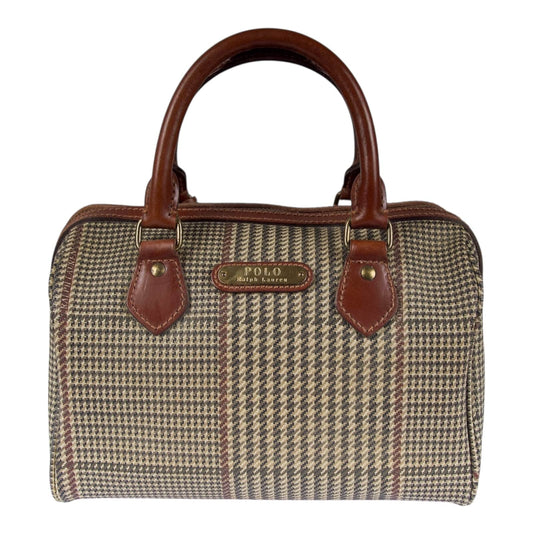 Authentic Polo Ralph Lauren Glen Plaid Boston Bag