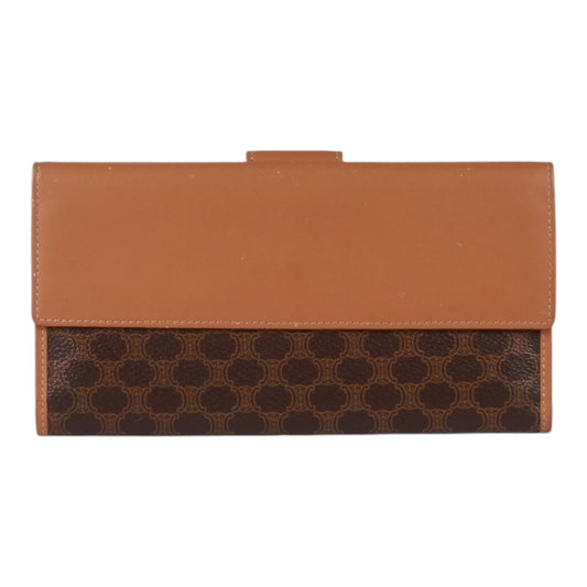 Celine Macadam Brown long wallet purse