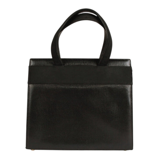 Authentic Salvatore Ferragamo Black leather handbag