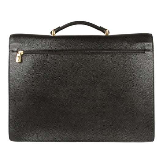 Lancel mens soft leather briefcase business bag