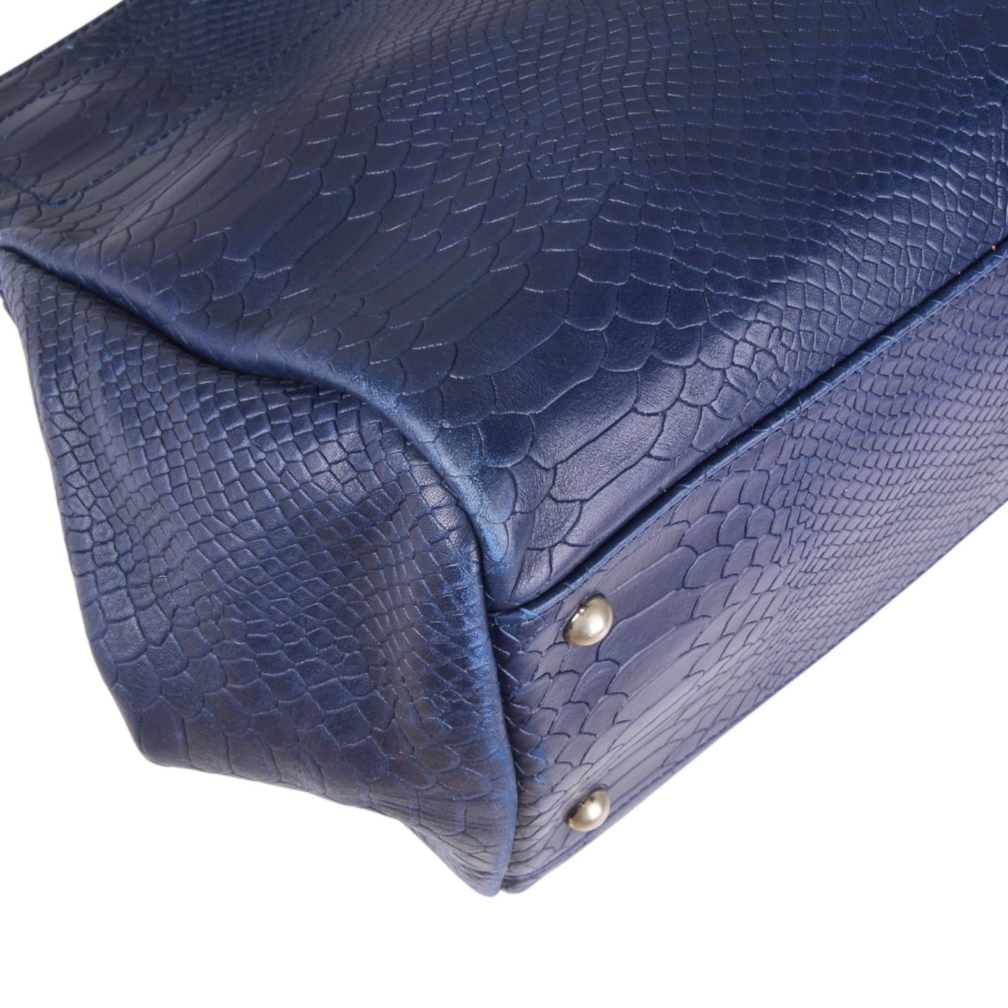 Authentic Longchamp Paris handbag Blue leather