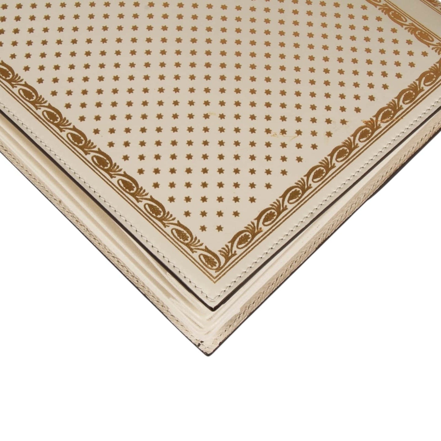 Authentic Gucci Key Lock Flap Portfolio Limited Edition Printed Leather