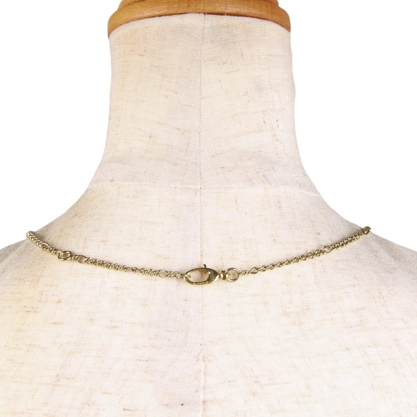 Authentic Gucci Lion Head Motif Red Gemstone necklace