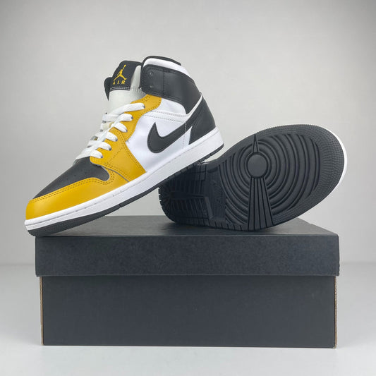 Nike Air Jordan 1 Mid Yellow Ocher/Black White DQ8426-701