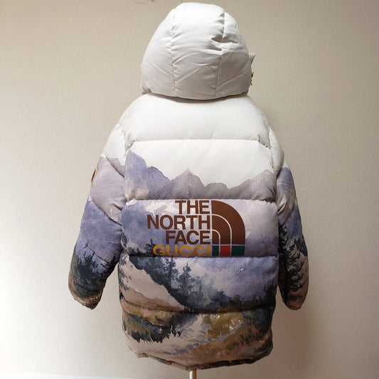 Authentic GUCCI X THE NORTH FACE Forest Print Down Jacket XXL