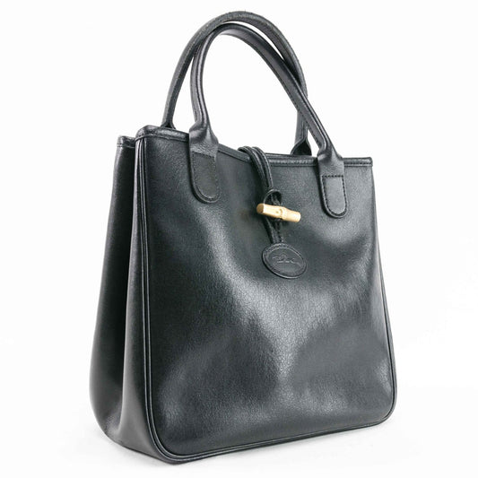 Longchamp Black Leather Handbag