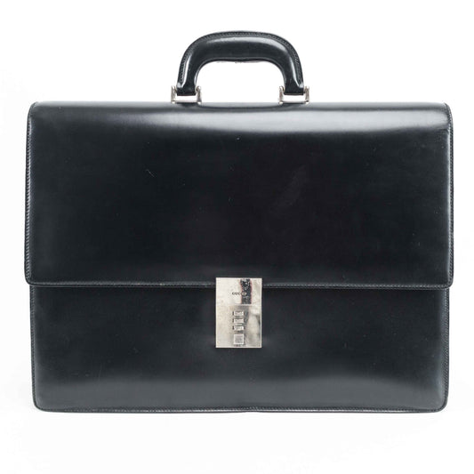 GUCCI Black Leather Business bag