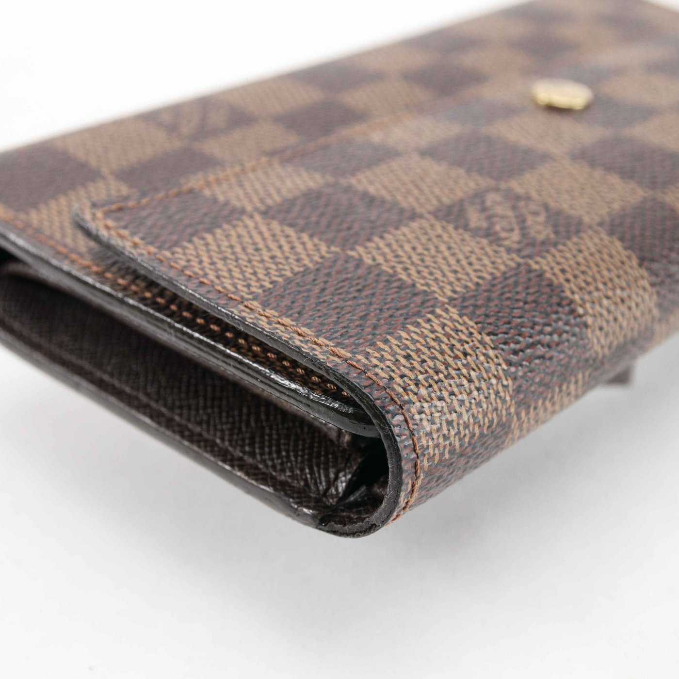 Authentic Louis Vuitton Brown Damier Trifold Wallet