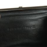 Authentic old Gucci Black Ostrich leather coin case