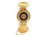 Authentic Gianni Versace Signature Medusa Gold Plated Coin Watch
