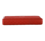 Authentic Prada Tessuto Red Quilted Nylon Leather wallet
