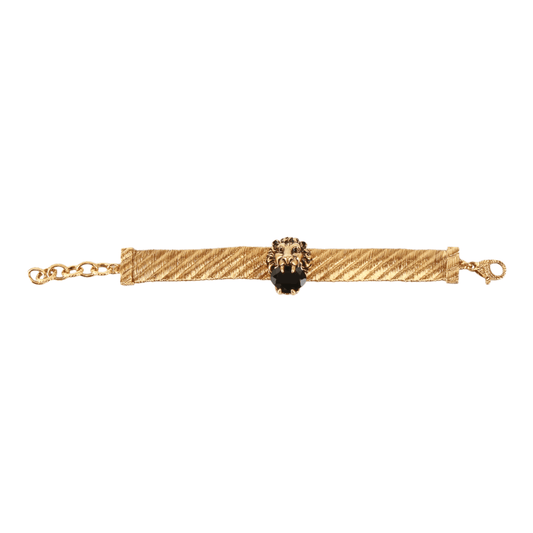 Authentic GUCCI Crystals Snake Bracelet S White Green