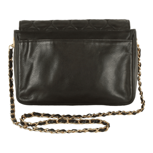 Moschino heart shape quilted calfskin Gold chain shoulder bag