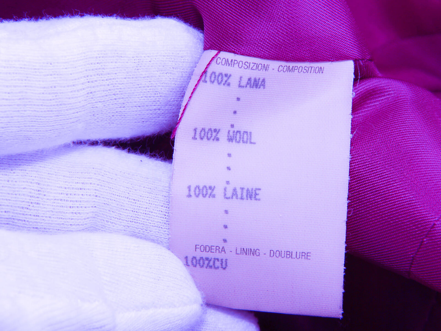 Authentic Istante Italy Purple Jaquard wool jacket Versace