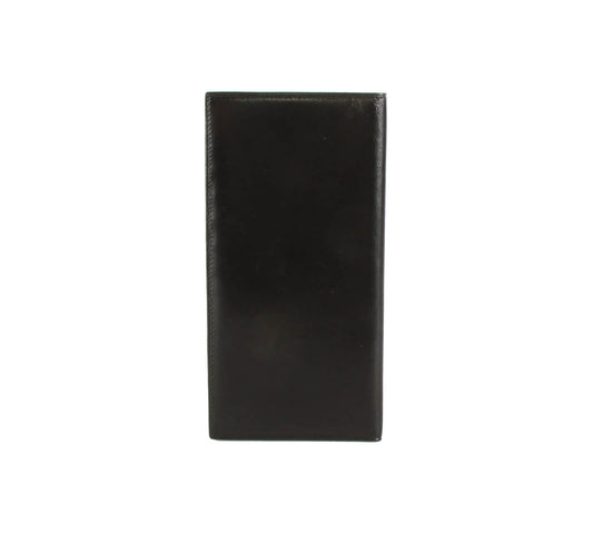 Authentic Must De Cartier bifold bill wallet Black Leather