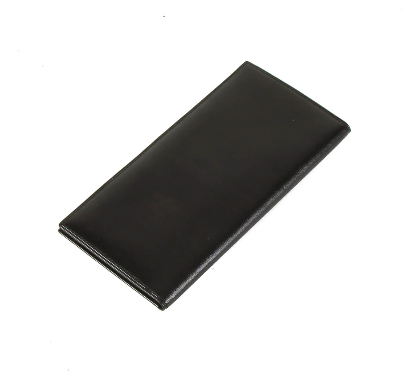 Authentic Must De Cartier bifold bill wallet Black Leather