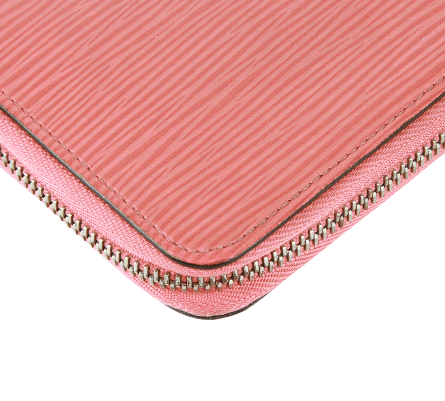 Louis Vuitton Epi Leather pink zip around wallet