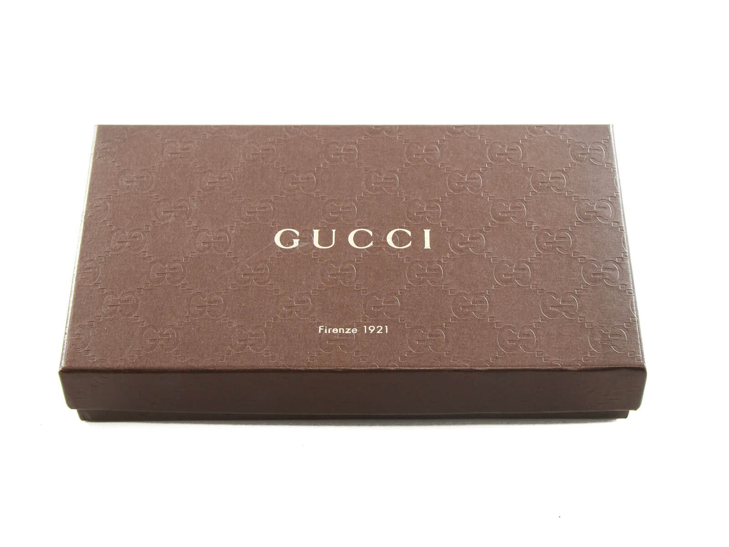 Gucci Brown Denim GG Logo Zip Around Wallet