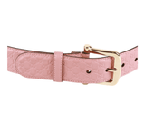Authentic Gucci Micro Guccissima Belt pink leather