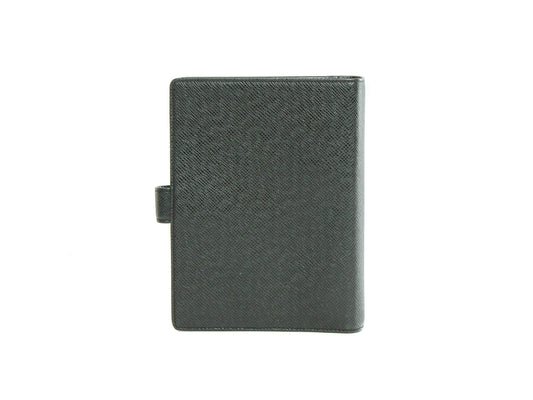 Authentic Louis Vuitton Black Taiga Agenda MM notebook