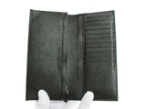 Authentic Prada Saffiano Black leather long wallet 2MV836