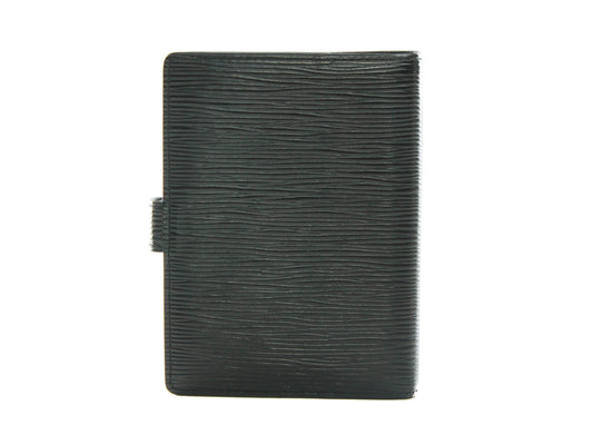 Authentic Louis Vuitton Epi Black Agenda PM notebook