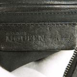 Alexander McQueen Black Leather Medium De Manta Studded Clutch