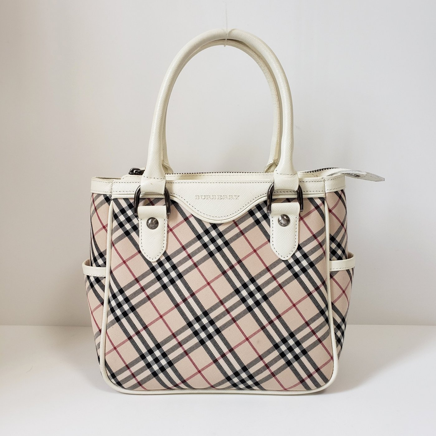 Burberry Novacheck canvas & leather handbag