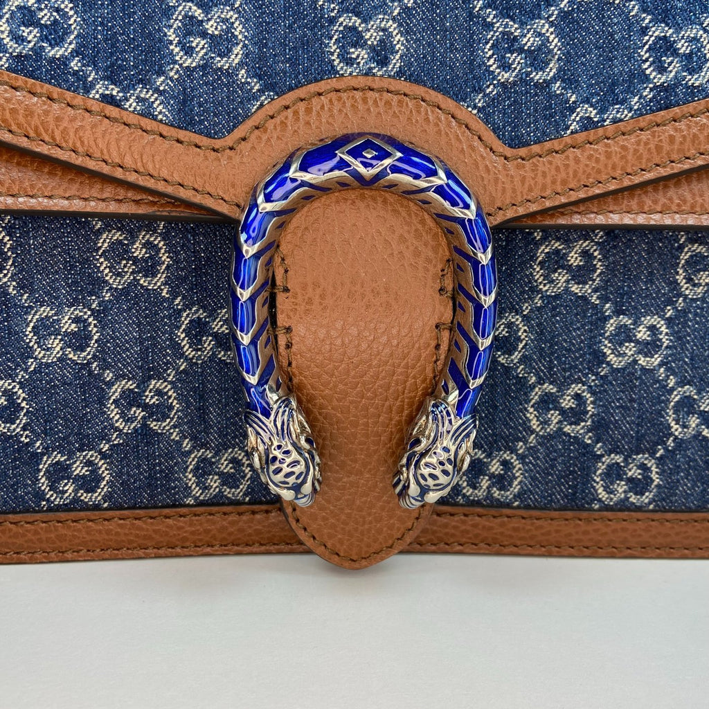 Authentic Gucci Dionysus GG Denim Shoulder Bag